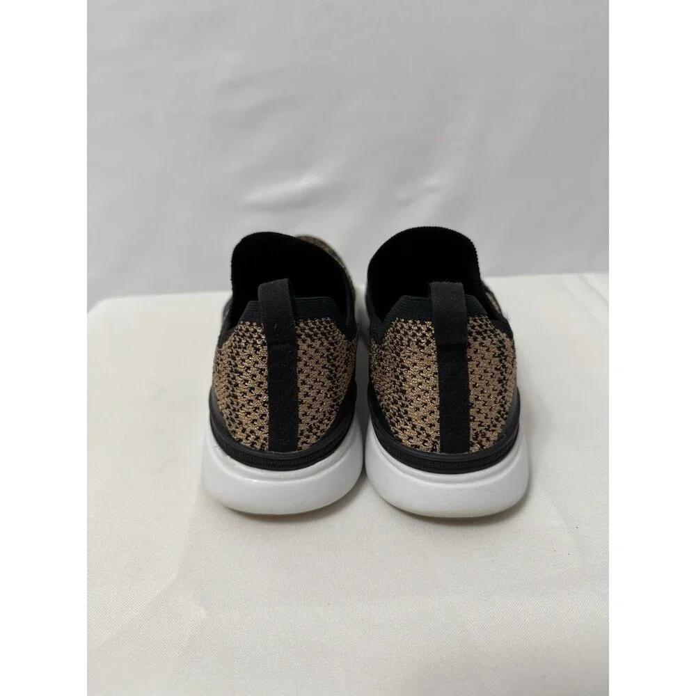 AP TechLoom Bliss Lululemon Women’s Shoe Black Gold Knit Athletic Size 8 - Picture 5 of 9